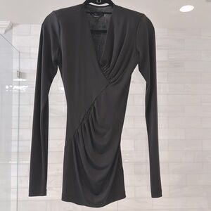 Black silky stretchy top  NWOT